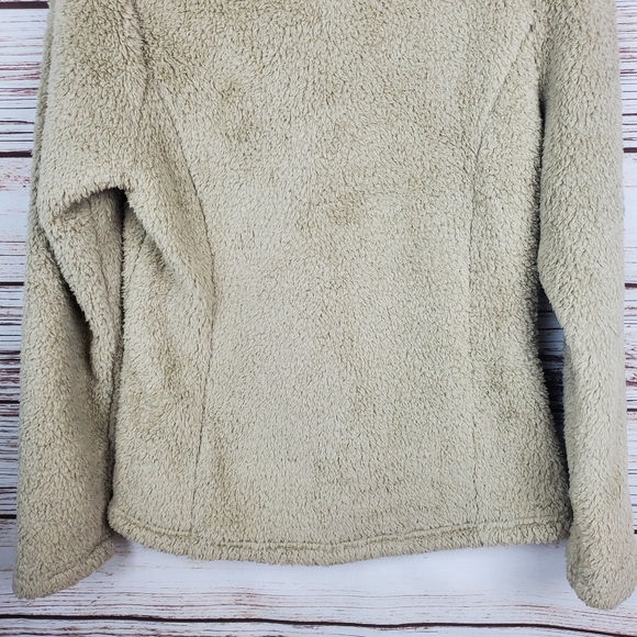 Patagonia Womens Small Tan/Khaki Los Gatos 1/4 Zip High-Pile Fleece Pullover - Picture 11 of 11